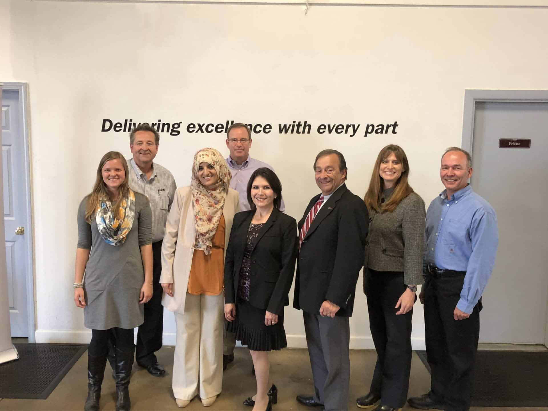 Lt. Governor Evelyn Sanguinetti Visits Oil & Gas Industry Parts China for #MFGDay17